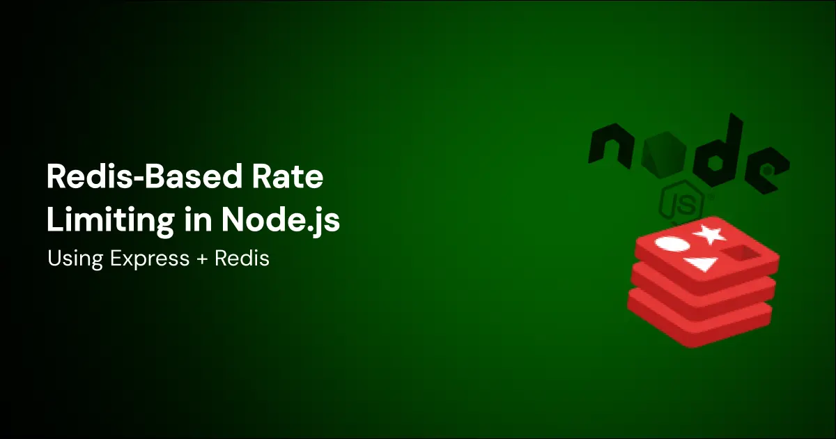 A screenshot Redis‑Based Rate Limiting in Node.js
